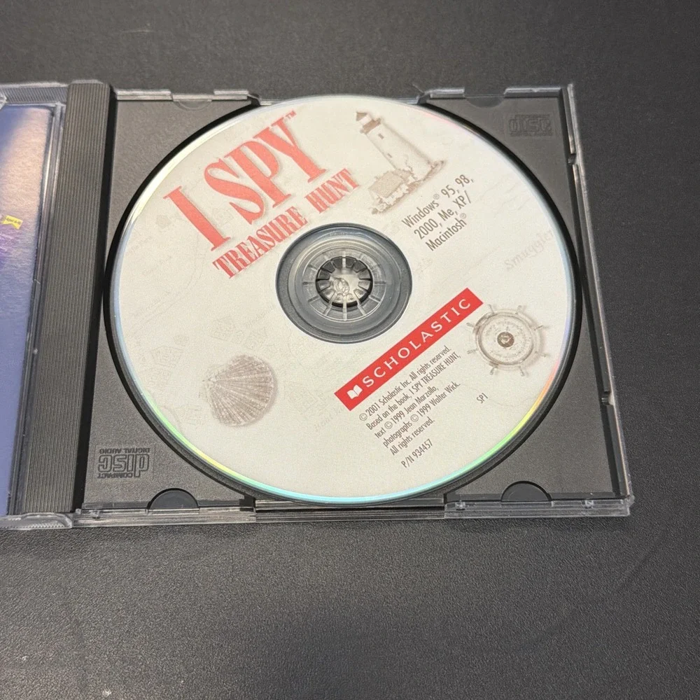 I Spy Treasure Hunt PC CD ROM 2001 Scholastic Complete in Case Ages 6-10